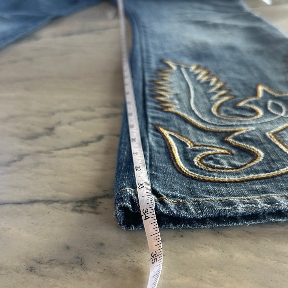 Fabulous Double D Ranch Embroidered Jeans - Size 6: 28x33 - Picture 8 of 11